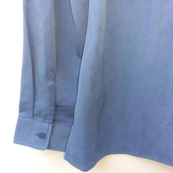 ❤️Denim& Co Stretch Woven Lace-Up Pullover Shirt - Picture 4 of 7